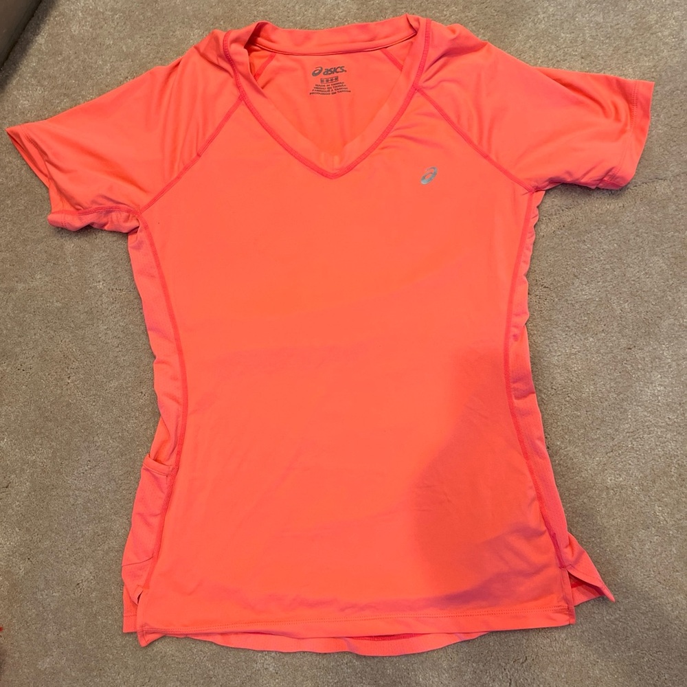 Asics Orange Fitted Short Sleeve T-Shirt